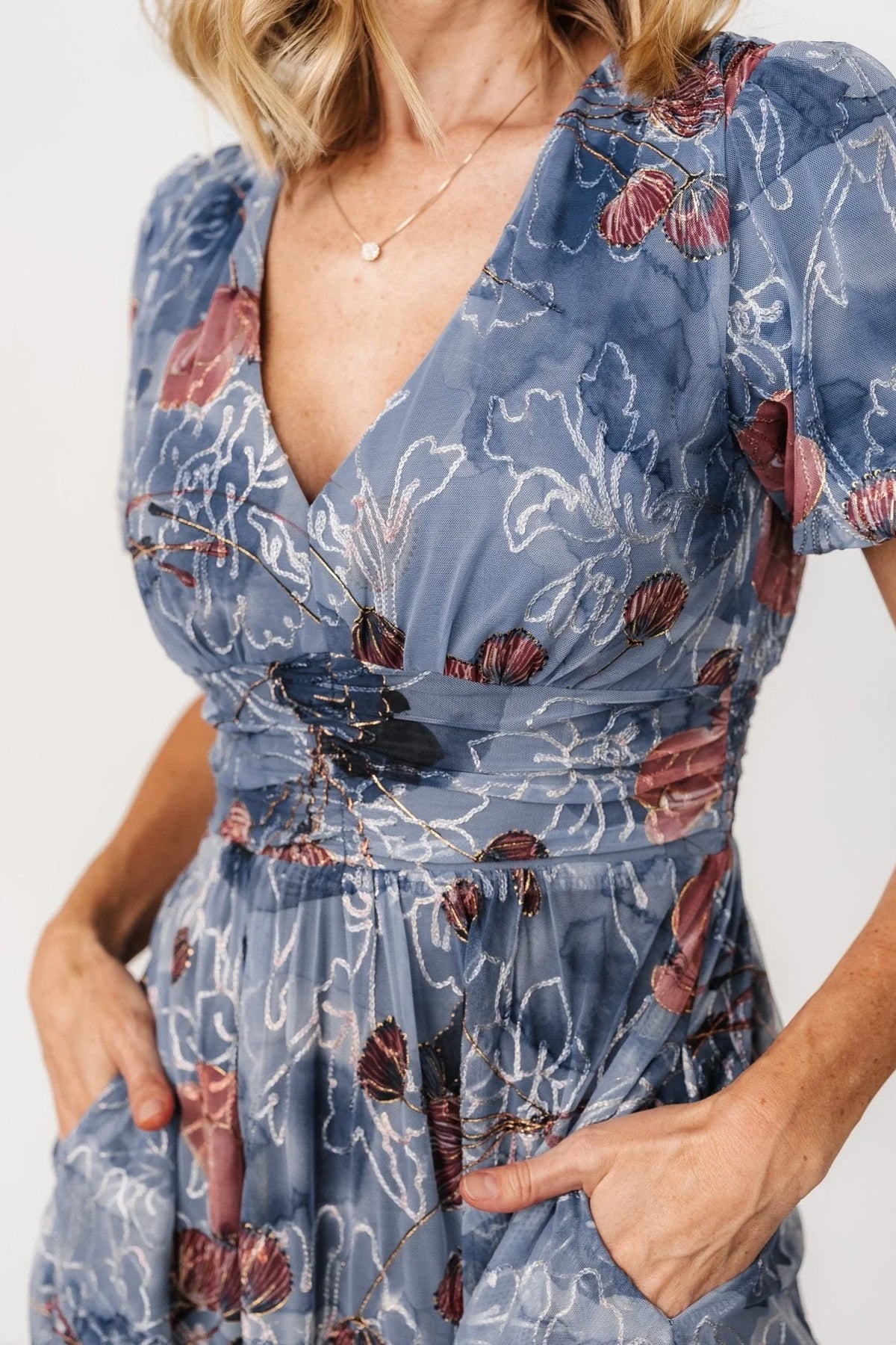 Ardley Maxi Dress | Slate Print