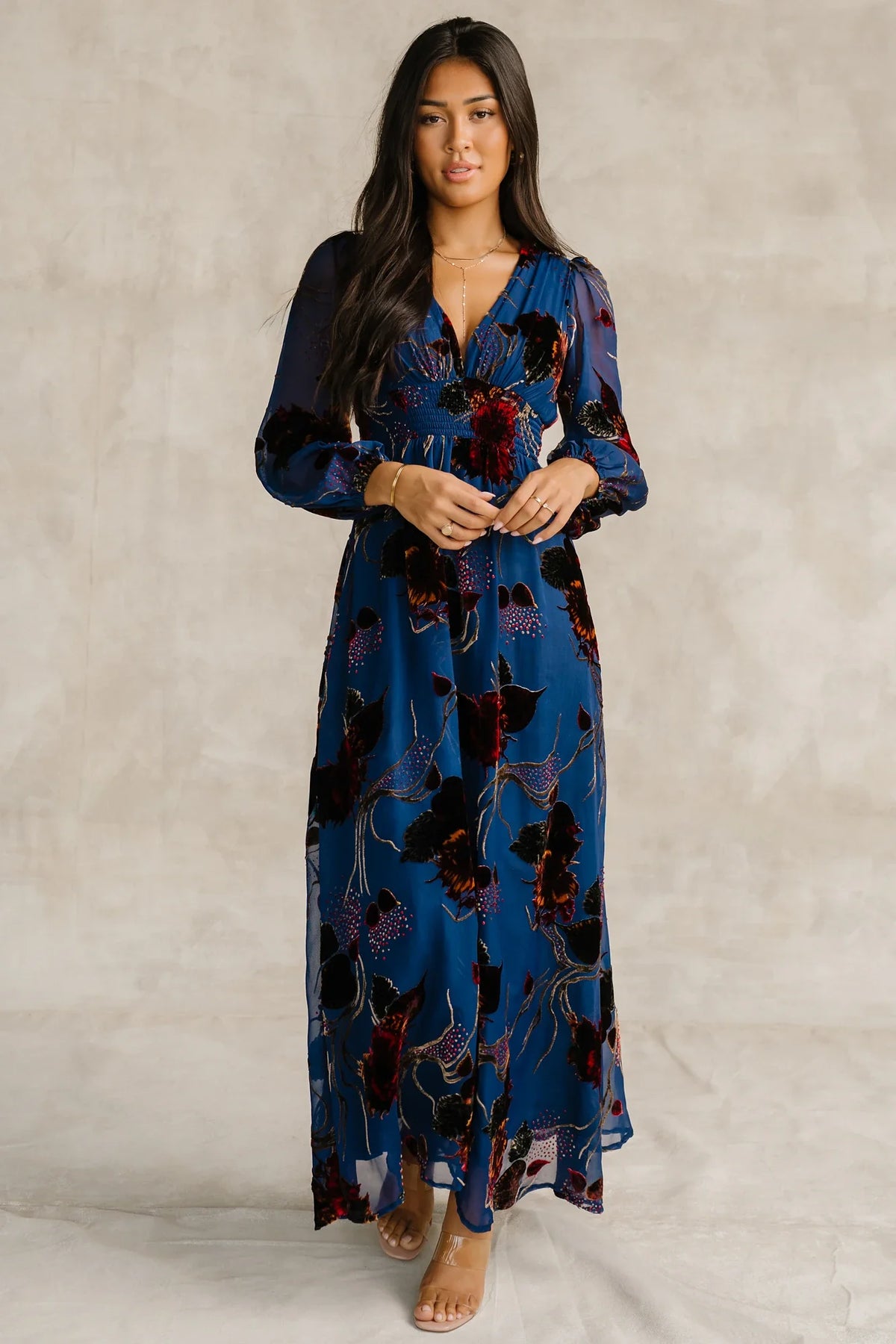 Mikla Maxi Dress | Blue Multi