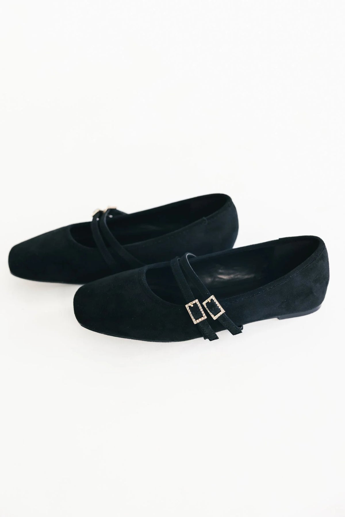 Azira Square Toe Flats | Black