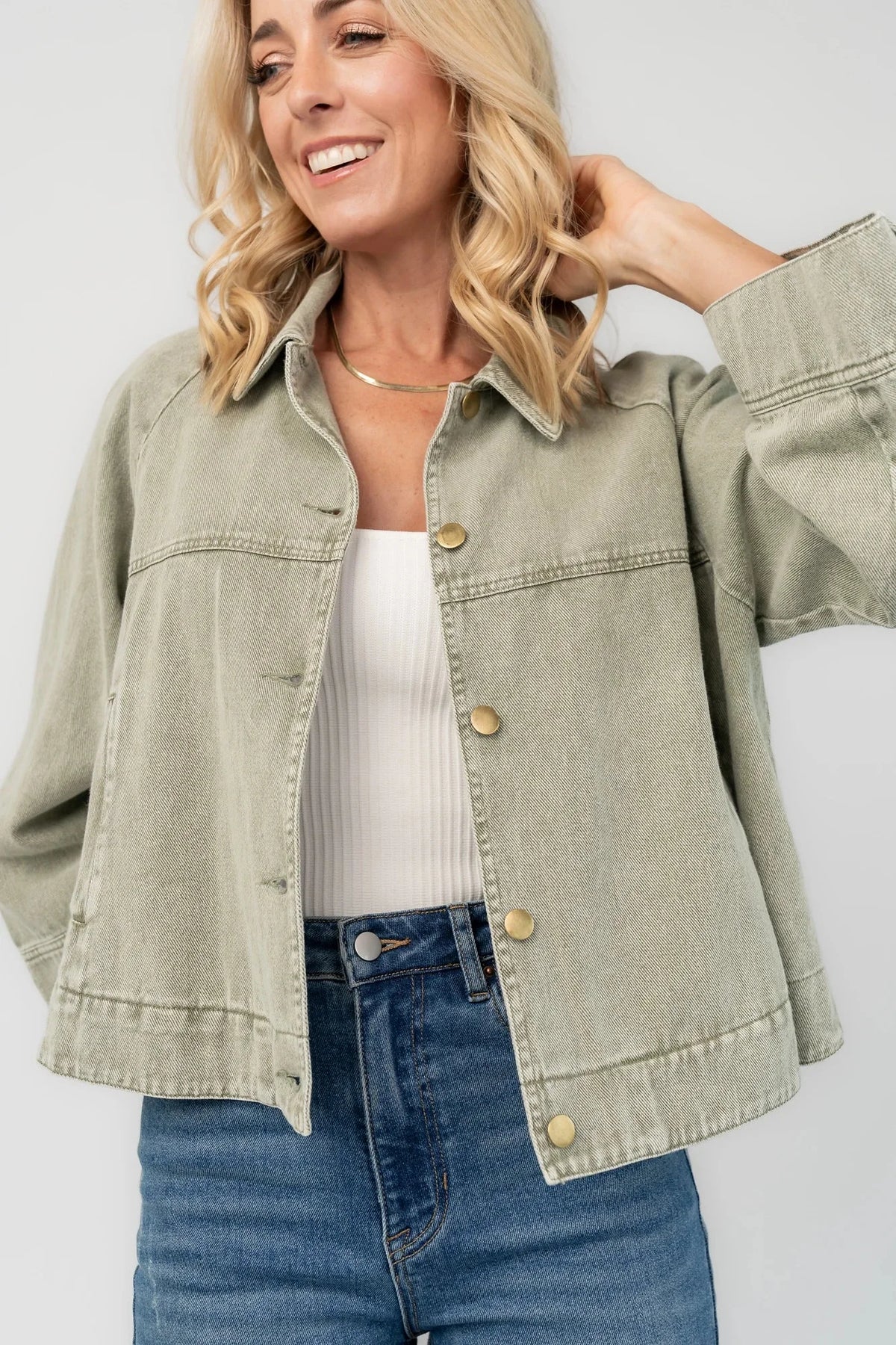 Hutch Light Weight Jacket | Dusty Olive
