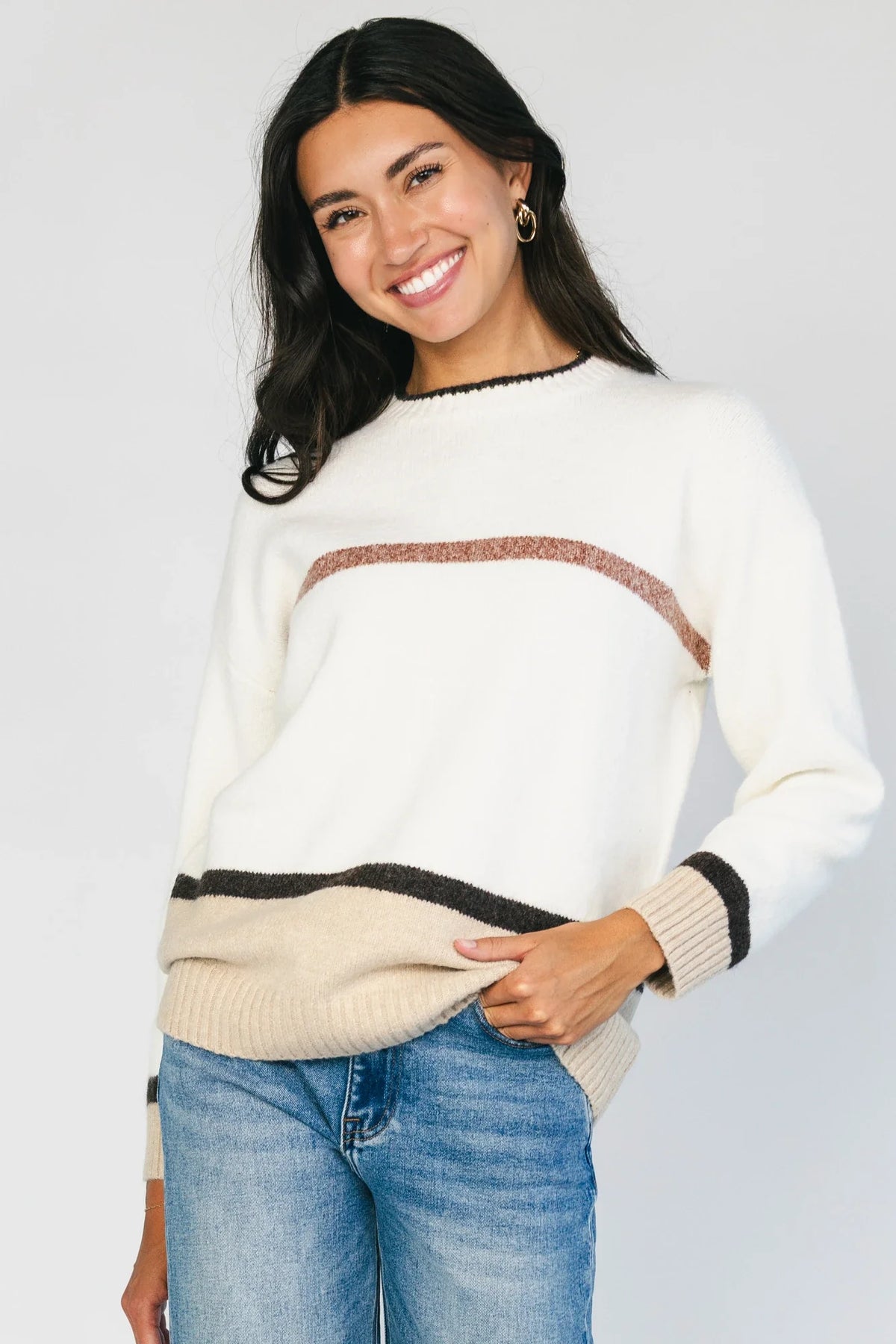 Stacey Sweater | Natural Multi
