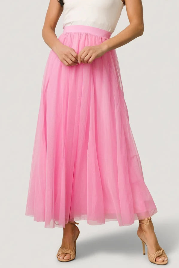 Mila Tulle Skirt | Taffy Pink