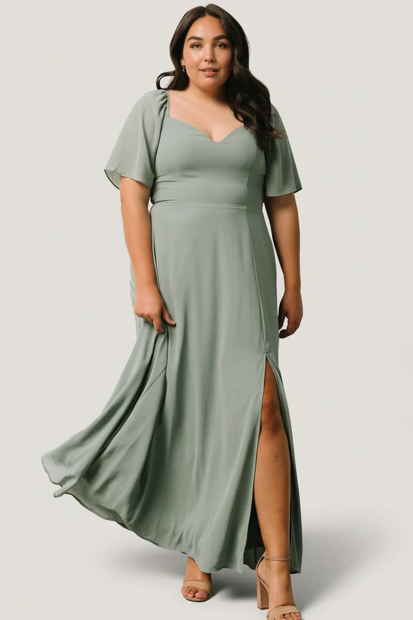 Sierra Sweetheart Maxi Dress | Eucalyptus