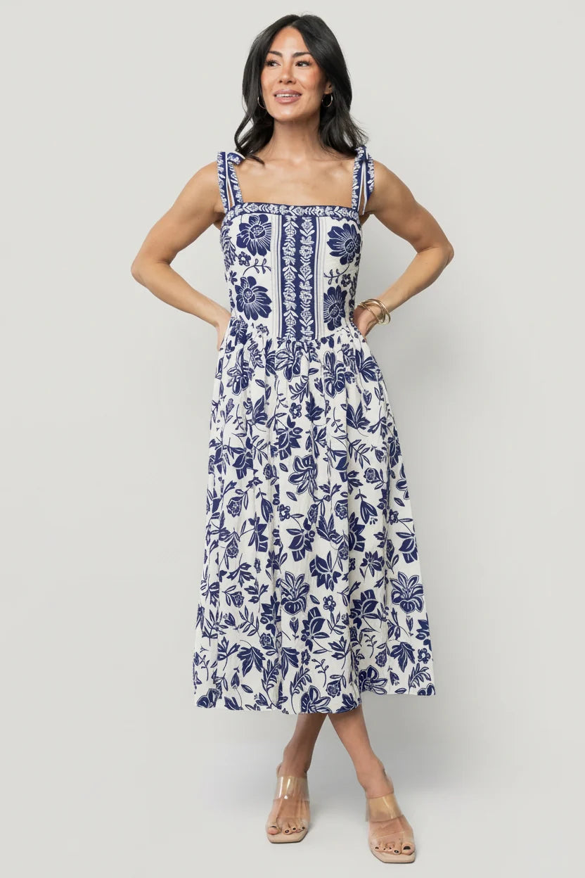 Isabel Midi Dress | Blue Print