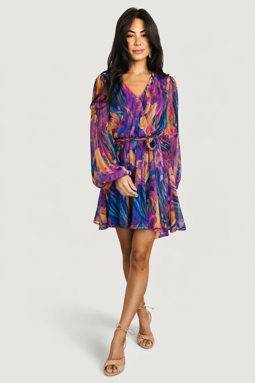 Rev Mini Dress | Blue Multi