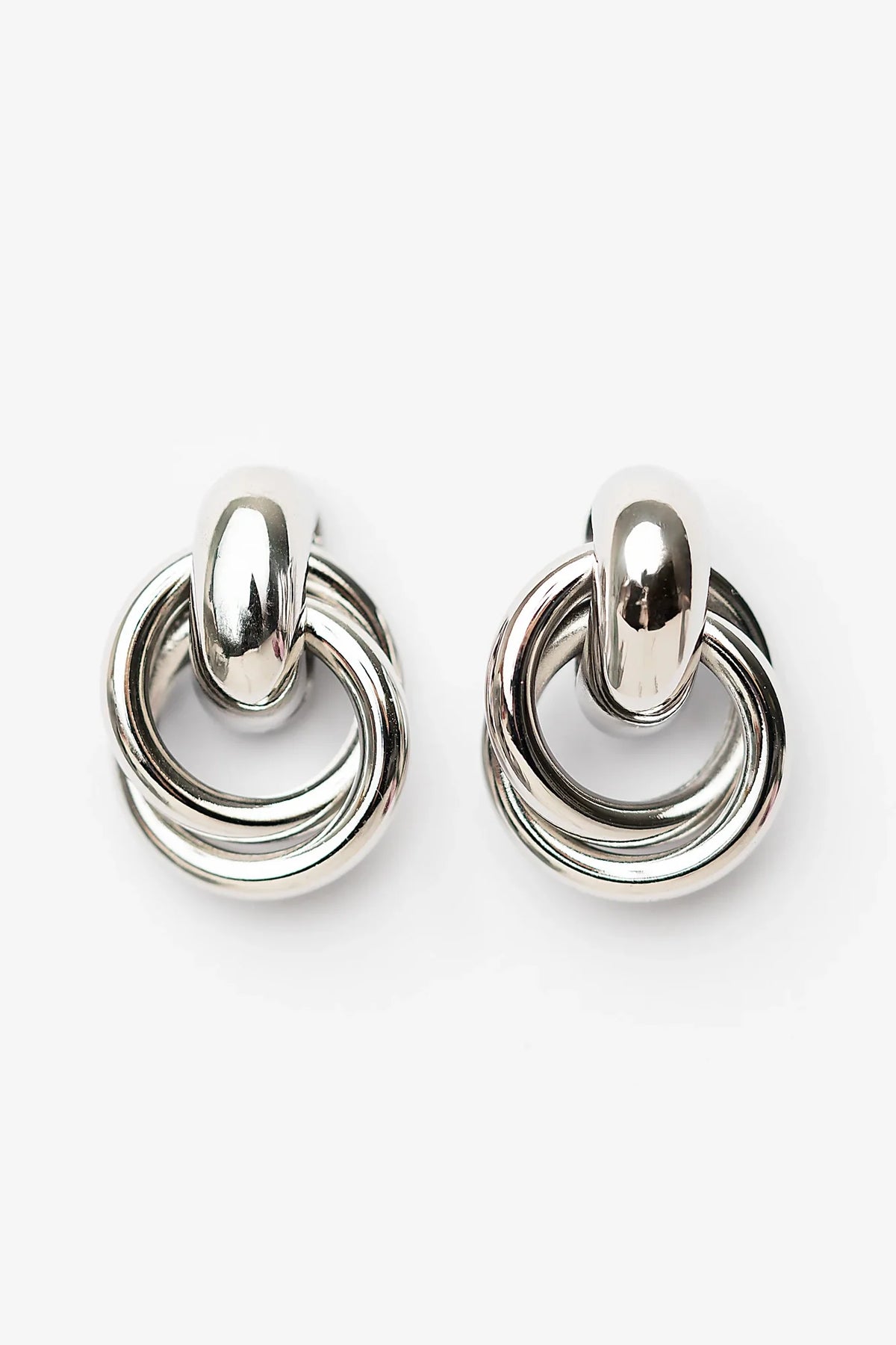 Abby Statment Earrings | Silver