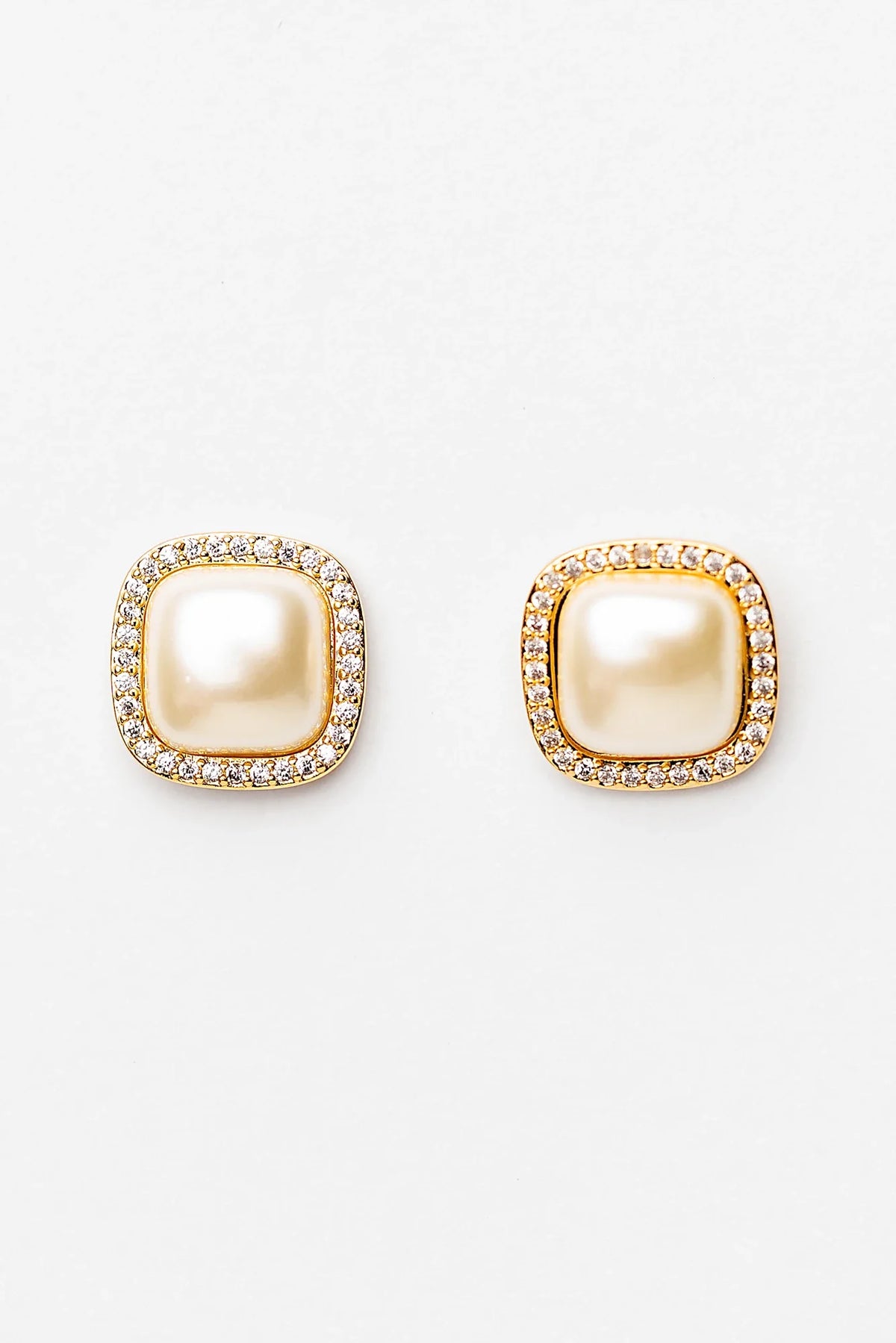 Elianna Pearl Stud Earring | Gold
