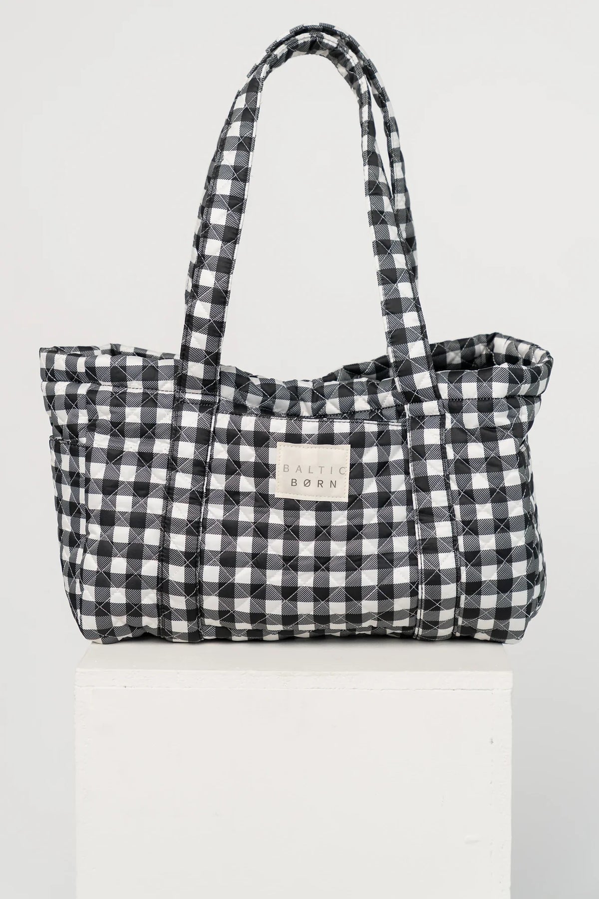 Sedona Gingham Tote Bag | Black