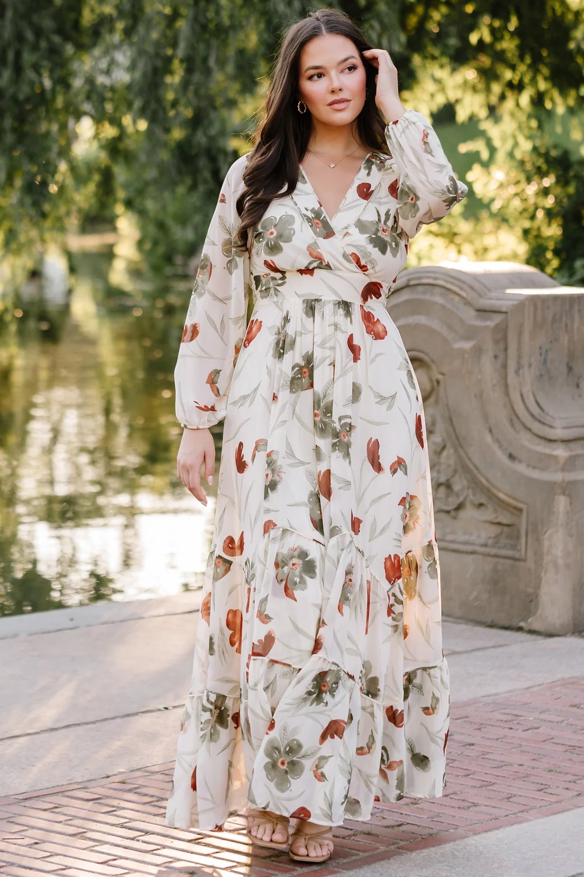 Johanna Maxi Dress | Cream Floral