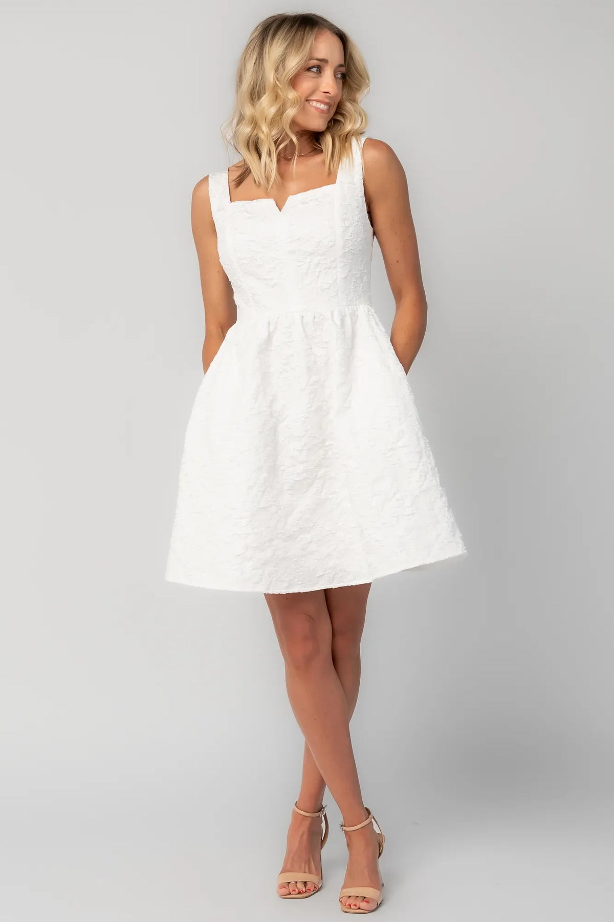Fleur Short Dress | Ivory