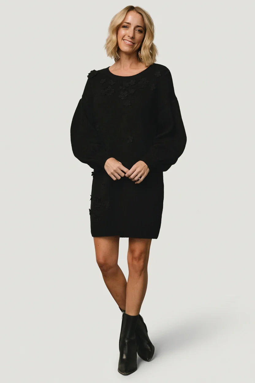 Margaux Sweater Dress | Black