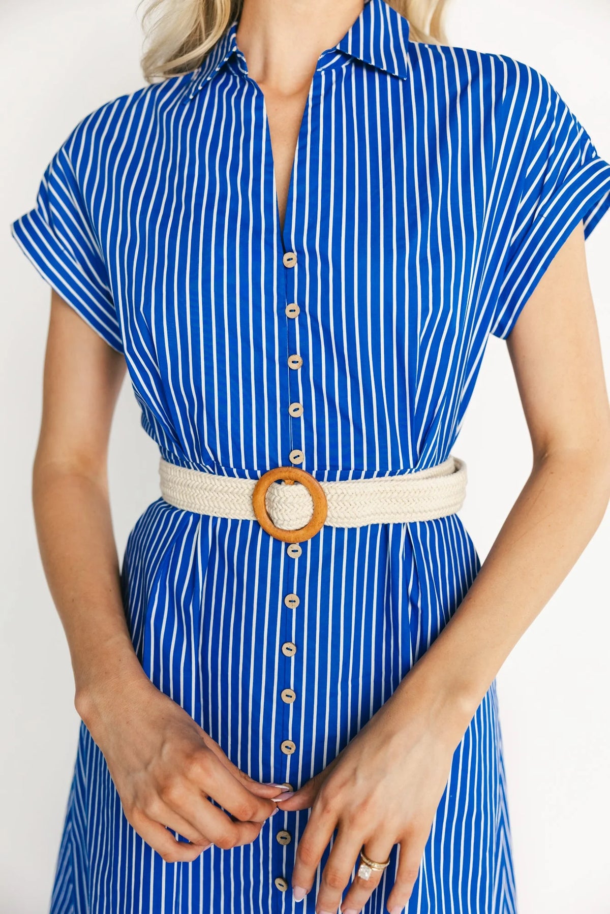 Pyper Midi Dress | Blue Stripe